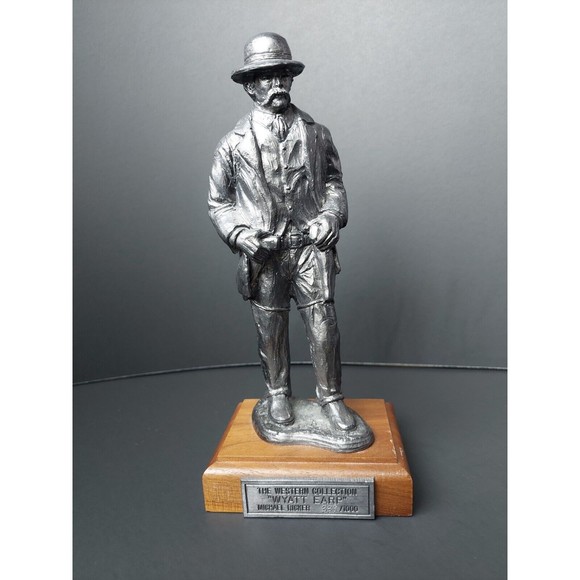 Michael Ricker Pewter Art Michael Ricker Signed Pewter Wyatt Earp